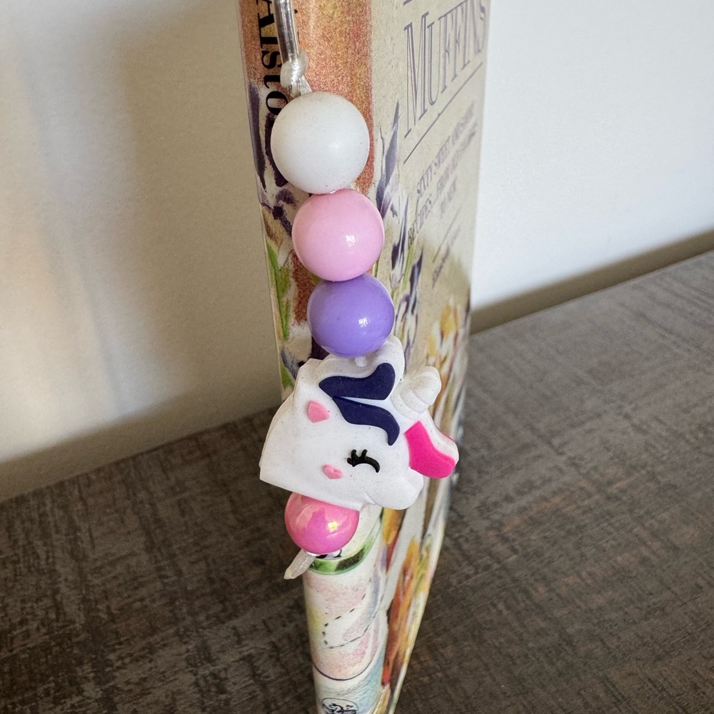 Colorful Beaded Unicorn Bookmark - NWOT